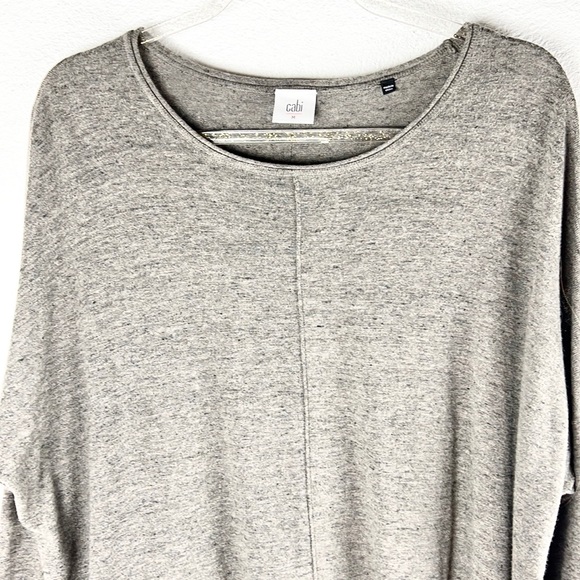 CABI | 🐨 Dark Heathered Gray Thin Knit Oversized Loose Sweater - Picture 4 of 14